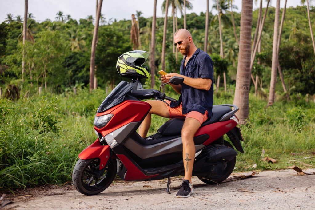 Scooter Honda en ville
