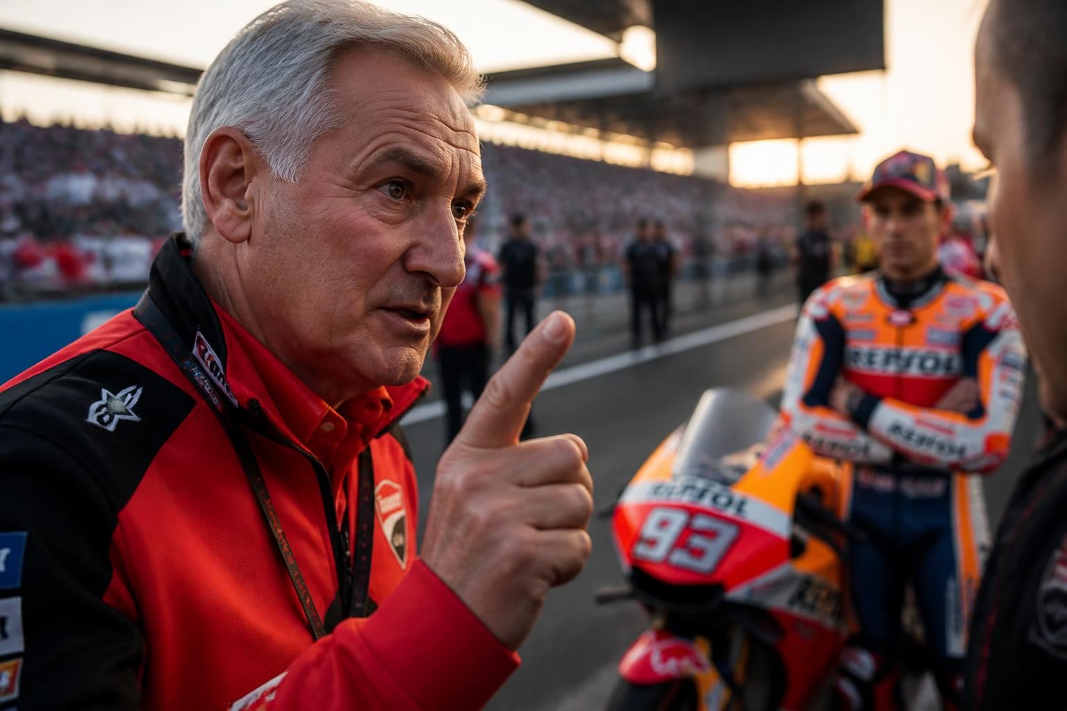 découvrez la déclaration choc de tardozzi sur marc márquez avant le grand prix de silverstone, avec un avertissement fort à ses concurrents.