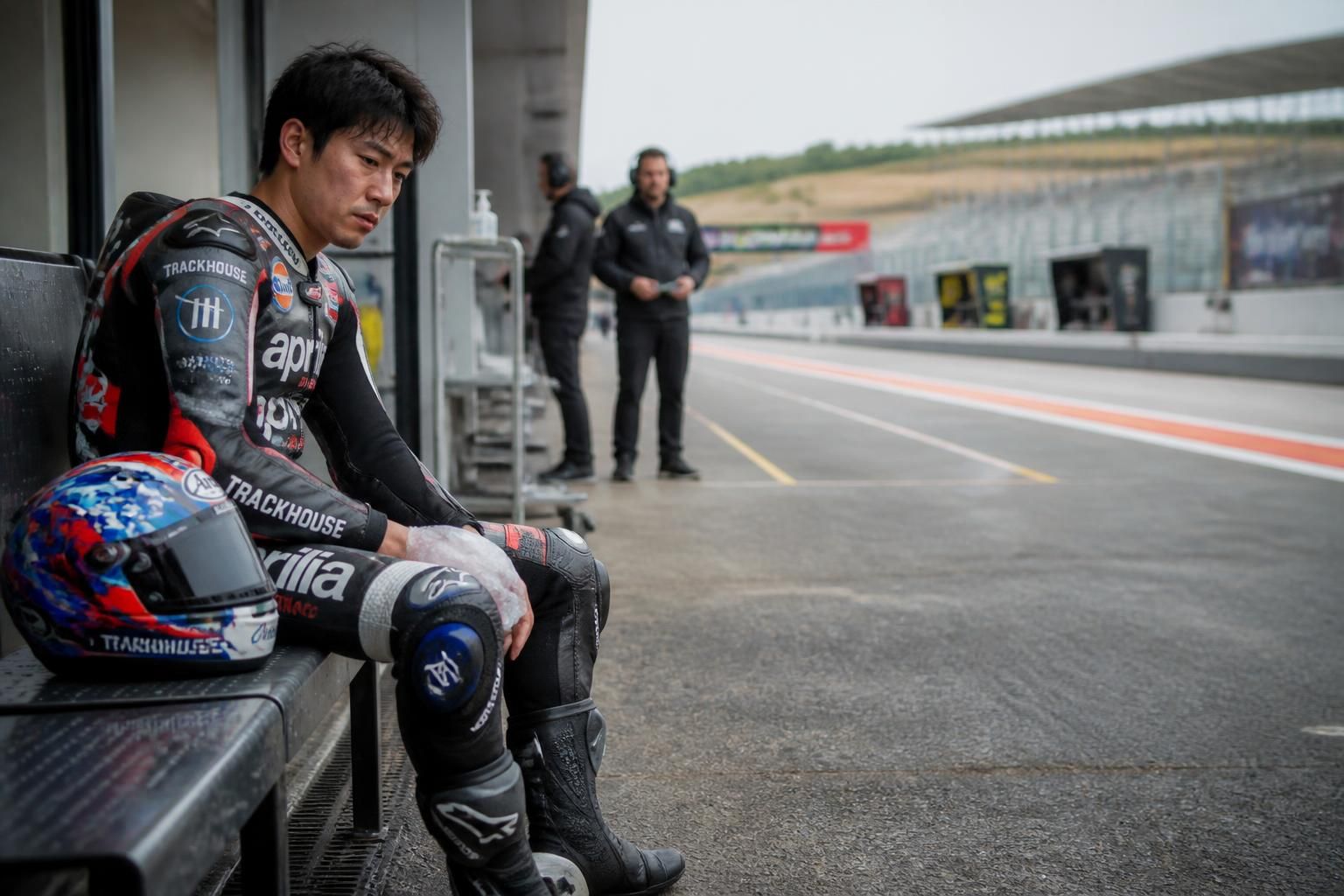 ai ogura forfait pour le grand prix d'aragón suite à une blessure, un coup dur pour le pilote qui devra faire une pause pour récupérer.